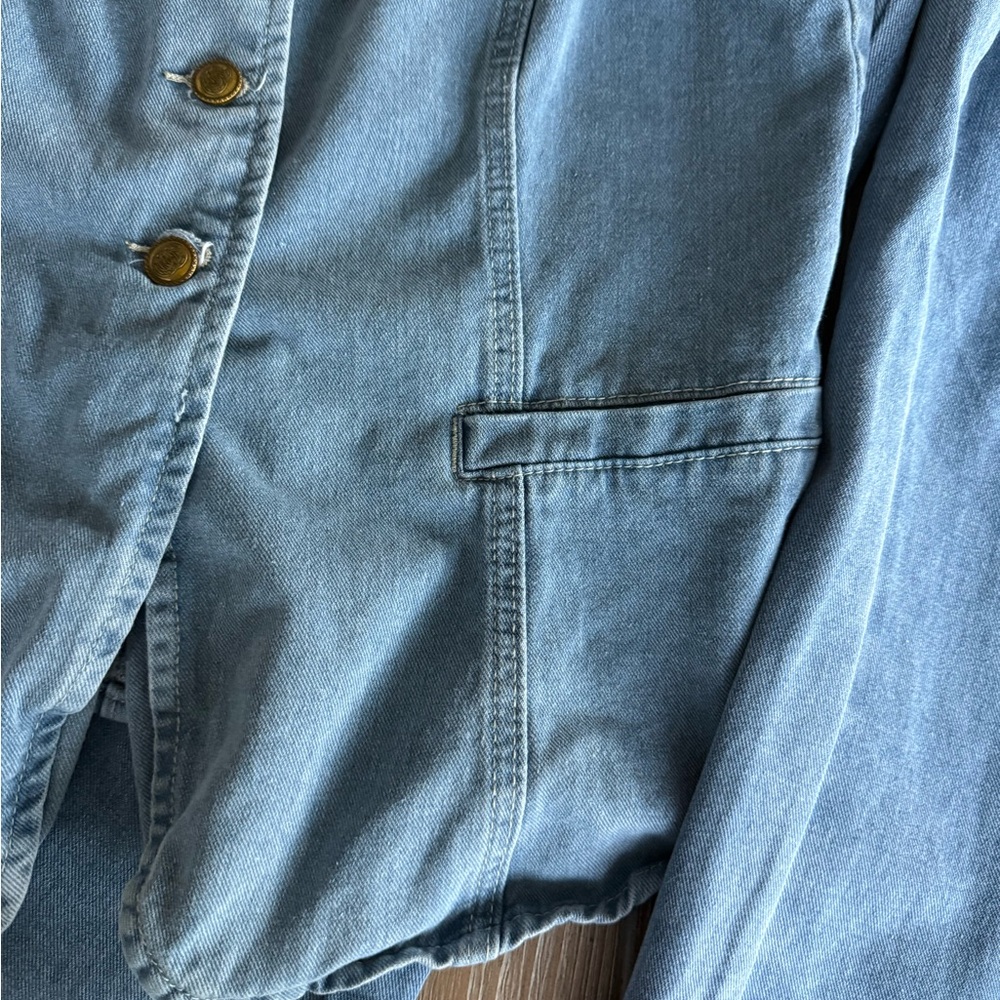 Amazon Light Blue Denim Vest and Pants Set - Picture 4 of 7